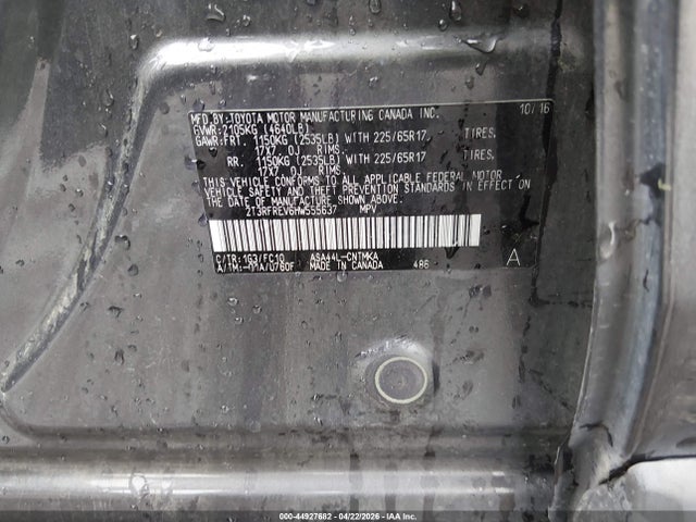 Toyota Rav4 Xle 2017 2T3RFREV6HW555637 Image 9