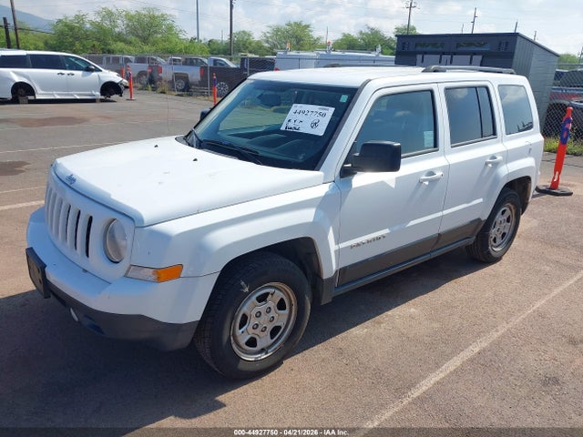 2016 Jeep Patriot Sport მანქანა იყიდება აუქციონზე, vin: 1C4NJPBA5GD651564, აუქციონის ნომერი: 44927750