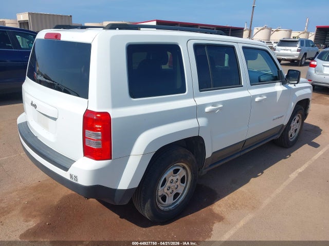 2016 Jeep Patriot Sport მანქანა იყიდება აუქციონზე, vin: 1C4NJPBA5GD651564, აუქციონის ნომერი: 44927750