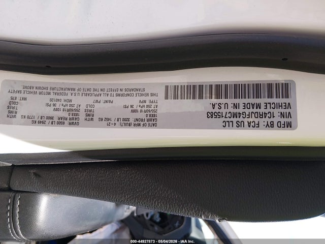 Aukcja sprzedaży 2021 Dodge Durango Pursuit Awd, vin: 1C4RDJFG4MC715583, numer aukcji: 44927873