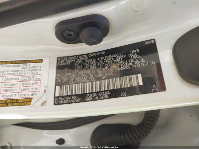 Продажа на аукционе авто 2008 Lexus Gx 470, vin: JTJBT20X080167623, номер лота: 44927975