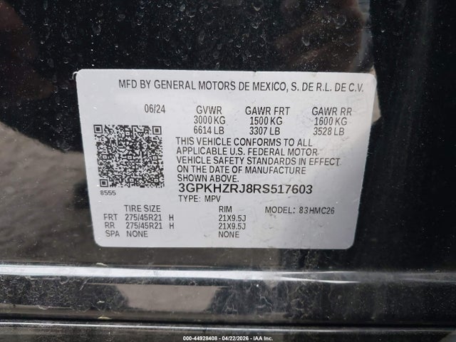 3GPKHZRJ8RS517603 Honda Prologue Elite