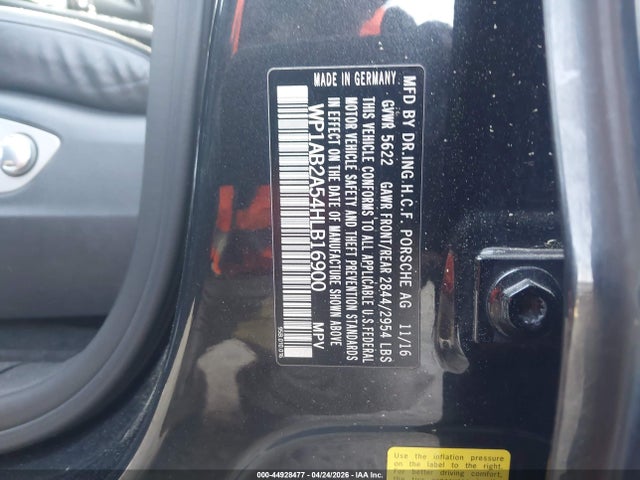 Продаж на аукціоні авто 2017 Porsche Macan S, vin: WP1AB2A54HLB16900, номер лоту: 44928477