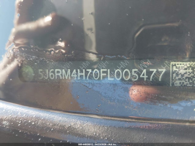 44928512 :رقم المزاد ، 5J6RM4H70FL005477 vin ، 2015 Honda Cr-v Ex-l مزاد بيع