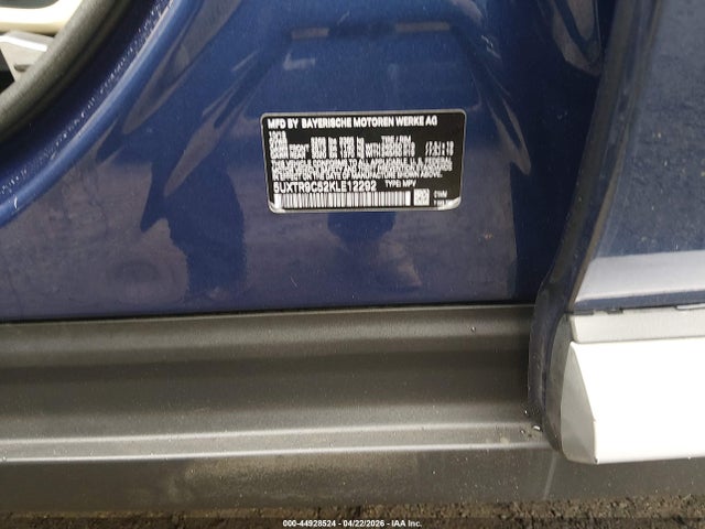 44928524 :رقم المزاد ، 5UXTR9C52KLE12292 vin ، 2019 Bmw X3 Xdrive30i مزاد بيع