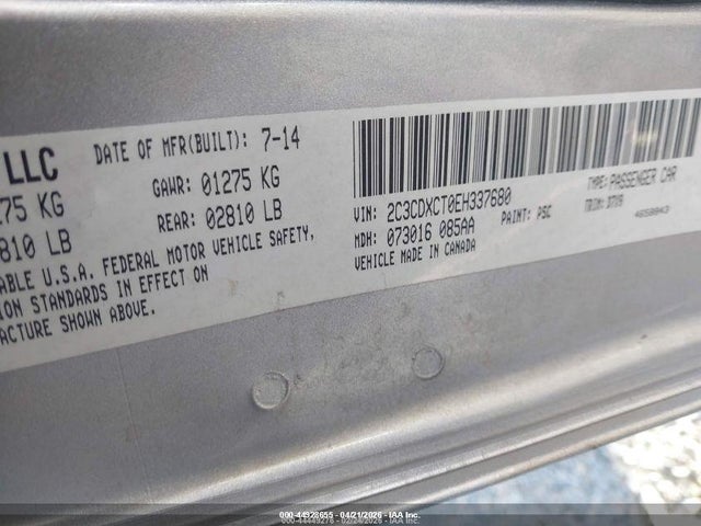 Продажа на аукционе авто 2014 Dodge Charger R/t, vin: 2C3CDXCT0EH337680, номер лота: 44928655