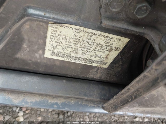 Aukcja sprzedaży 2007 Nissan Altima 2.5 S, vin: 1N4AL21E37N493001, numer aukcji: 44928891