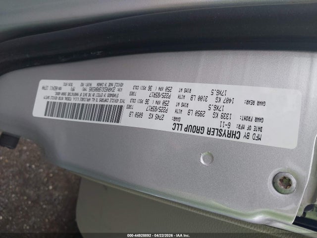 2011 Dodge Grand Caravan Crew მანქანა იყიდება აუქციონზე, vin: 2D4RN5DG1BR805305, აუქციონის ნომერი: 44928892