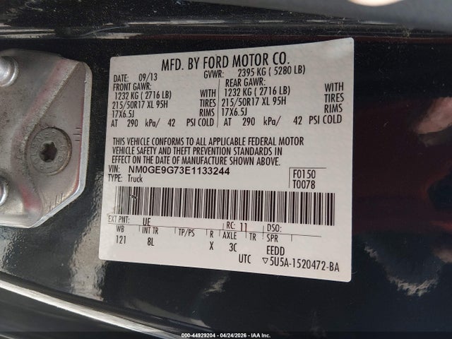 Продажа на аукционе авто 2014 Ford Transit Connect Titanium, vin: NM0GE9G73E1133244, номер лота: 44929204
