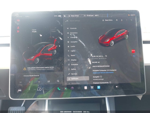 2018 Tesla Model 3 მანქანა იყიდება აუქციონზე, vin: 5YJ3E1EA2JF013356, აუქციონის ნომერი: 44929380