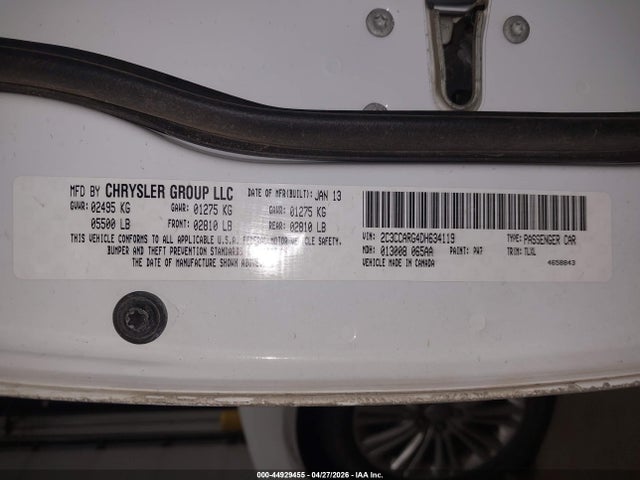 44929455 :رقم المزاد ، 2C3CCARG4DH634119 vin ، 2013 Chrysler 300 Motown مزاد بيع