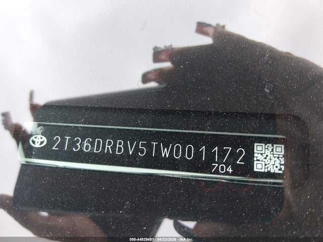 2T36DRBV5TW001172 Toyota Rav4 Xle Premium