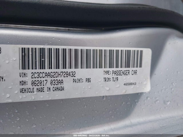 44929562 :رقم المزاد ، 2C3CCAAG2DH728432 vin ، 2013 Chrysler 300 Motown مزاد بيع