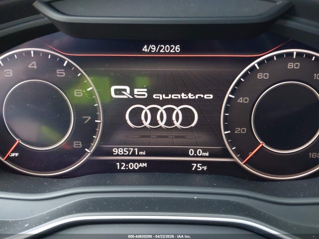 Aukcja sprzedaży 2018 Audi Q5 2.0t Premium/2.0t Tech Premium, vin: WA1ANAFY6J2012744, numer aukcji: 44930298
