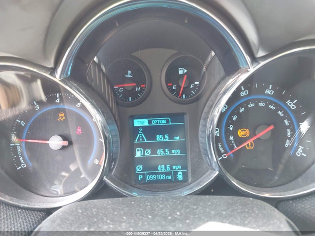 44930337 :رقم المزاد ، 1G1PC5SB9E7138015 vin ، 2014 Chevrolet Cruze 1lt Auto مزاد بيع