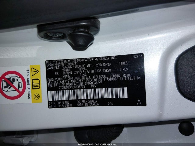 Продажа на аукционе авто 2018 Lexus Rx 350, vin: 2T2BZMCA1JC135775, номер лота: 44930657