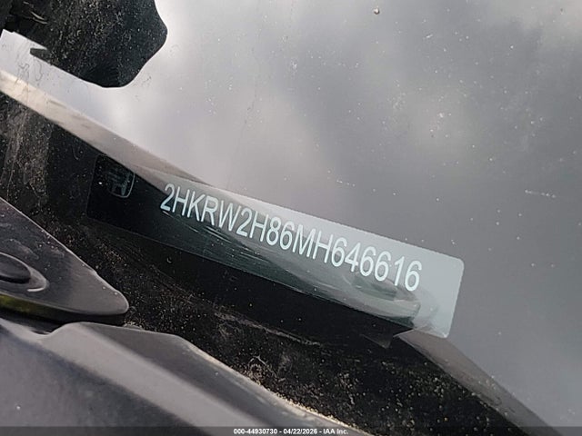 44930730 :رقم المزاد ، 2HKRW2H86MH646616 vin ، 2021 Honda Cr-v Awd Ex-l مزاد بيع