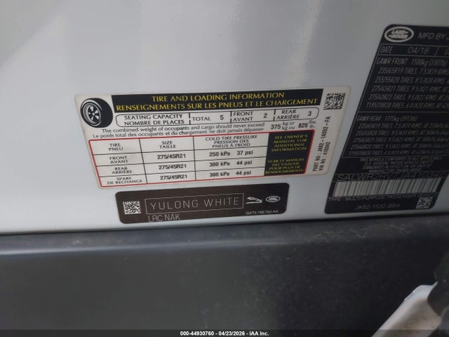 SALWR2RV7JA410342 Land Rover Range Rover Sport Hse