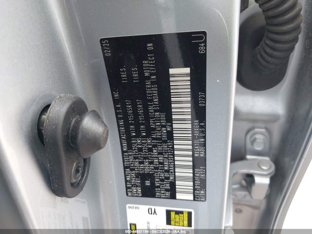 Продажа на аукционе авто 2025 Toyota Corolla Cross Le, vin: 7MUCAAAG9SV127492, номер лота: 44931194