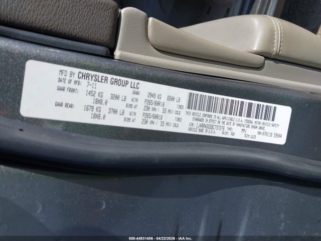 Продажа на аукционе авто 2011 Jeep Grand Cherokee Laredo, vin: 1J4RR4GG5BC737276, номер лота: 44931406