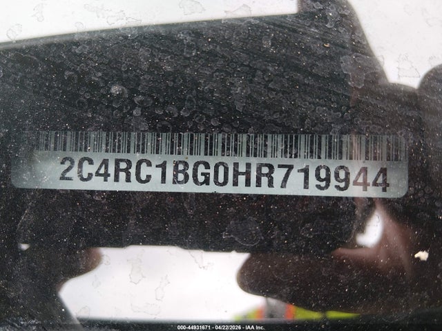 Aukcja sprzedaży 2017 Chrysler Pacifica Touring-l, vin: 2C4RC1BG0HR719944, numer aukcji: 44931671