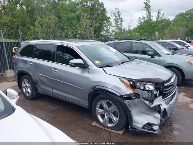 44931722 :رقم المزاد ، 5TDDKRFH0GS349129 vin ، 2016 Toyota Highlander Limited Platinum V6 مزاد بيع