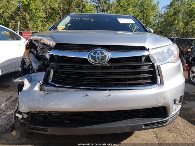 44931722 :رقم المزاد ، 5TDDKRFH0GS349129 vin ، 2016 Toyota Highlander Limited Platinum V6 مزاد بيع