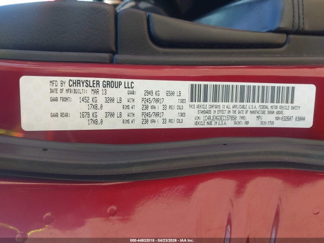 1C4RJEAG3EC157850 Jeep Grand Cherokee Laredo