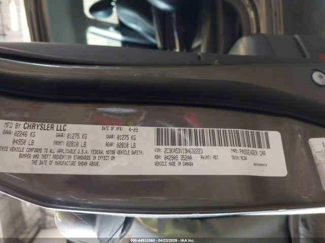 Продажа на аукционе авто 2009 Chrysler 300 Touring, vin: 2C3KA53V19H632223, номер лота: 44932068