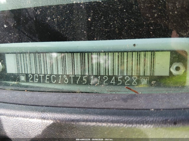 44932226 :رقم المزاد ، 2GTEC13T751124528 vin ، 2005 Gmc Sierra 1500 Sle مزاد بيع