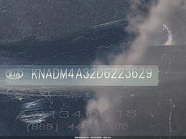 2013 Kia Rio Lx მანქანა იყიდება აუქციონზე, vin: KNADM4A32D6223629, აუქციონის ნომერი: 44932410