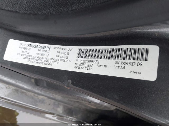 Продажа на аукционе авто 2015 Chrysler 200 C, vin: 1C3CCCCB0FN501280, номер лота: 44932472