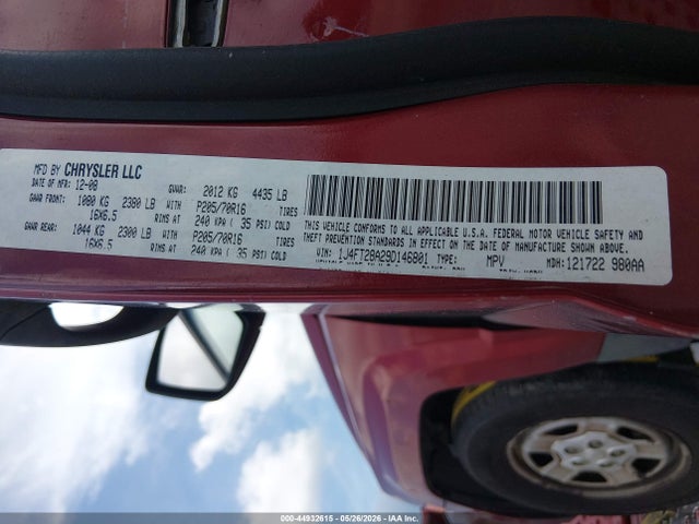 44932615 :رقم المزاد ، 1J4FT28A29D146801 vin ، 2009 Jeep Patriot Sport مزاد بيع