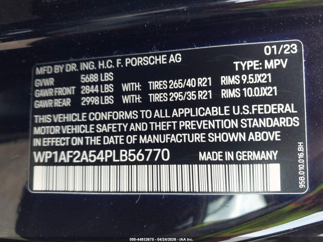 Porsche Macan Gts 2023 WP1AF2A54PLB56770 Image 9