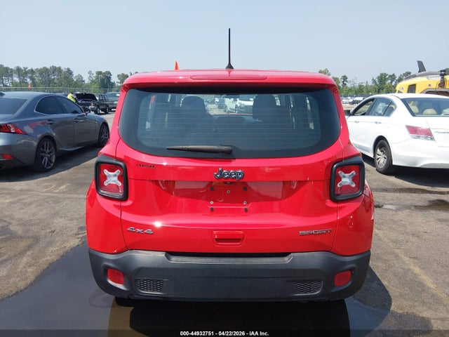 2018 Jeep Renegade Sport 4x4 მანქანა იყიდება აუქციონზე, vin: ZACCJBAB1JPJ00462, აუქციონის ნომერი: 44932751