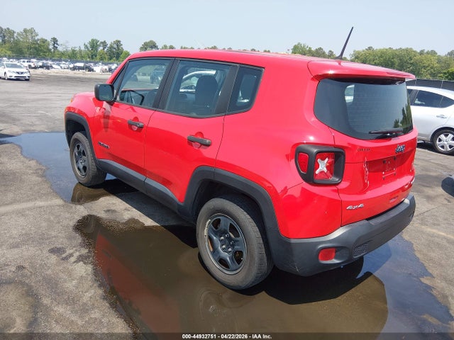 2018 Jeep Renegade Sport 4x4 მანქანა იყიდება აუქციონზე, vin: ZACCJBAB1JPJ00462, აუქციონის ნომერი: 44932751