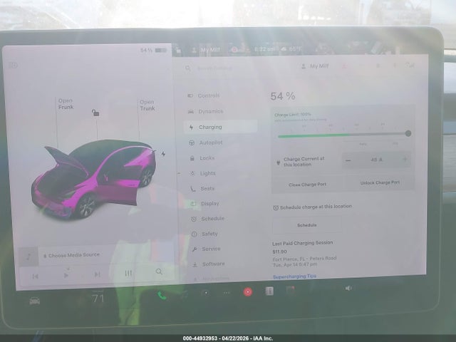 44932953 :رقم المزاد ، 5YJYGDEE6MF279908 vin ، 2021 Tesla Model Y Long Range Dual Motor All-wheel Drive مزاد بيع