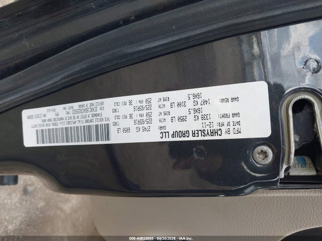Продажа на аукционе авто 2012 Chrysler Town & Country Touring, vin: 2C4RC1BG4CR229323, номер лота: 44933055