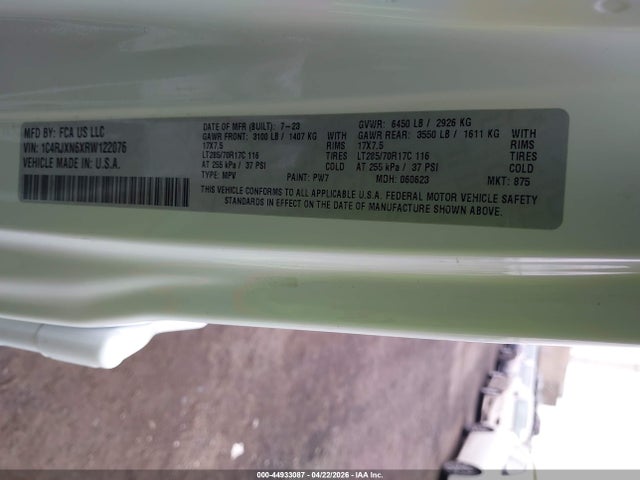 Продаж на аукціоні авто 2024 Jeep Wrangler 4xe Willys 4xe, vin: 1C4RJXN6XRW122076, номер лоту: 44933087