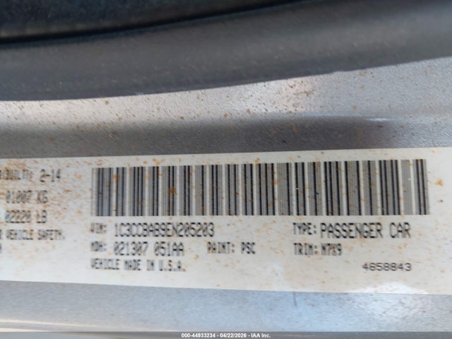 Aukcja sprzedaży 2014 Chrysler 200 Lx, vin: 1C3CCBAB9EN205203, numer aukcji: 44933234