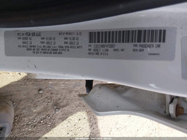 Продажа на аукционе авто 2015 Chrysler 200 Limited, vin: 1C3CCCAB5FN733957, номер лота: 44933440