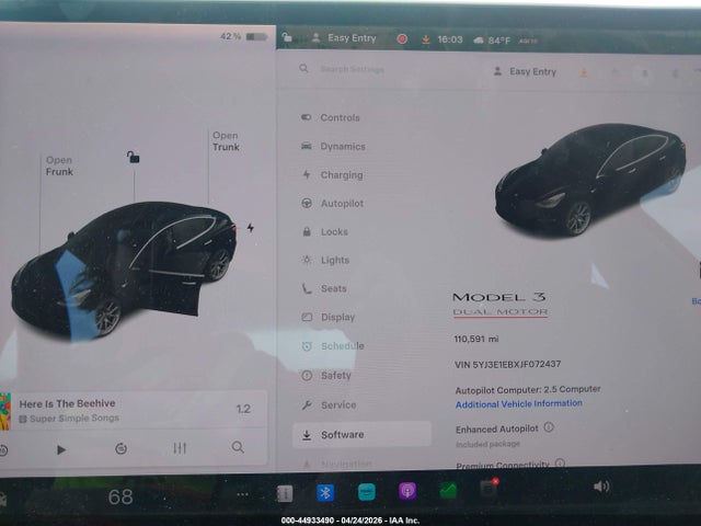 Продаж на аукціоні авто 2018 Tesla Model 3 Long Range/performance, vin: 5YJ3E1EBXJF072437, номер лоту: 44933490