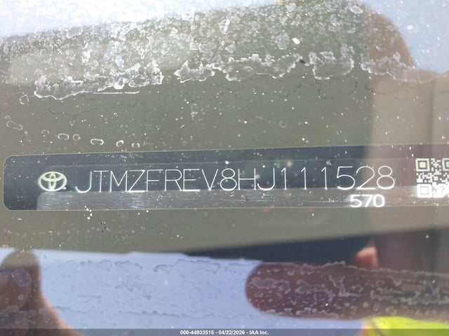 Aukcja sprzedaży 2017 Toyota Rav4 Le, vin: JTMZFREV8HJ111528, numer aukcji: 44933515