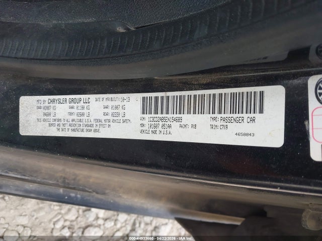 Продаж на аукціоні авто 2014 Dodge Avenger Se, vin: 1C3CDZAB5EN154689, номер лоту: 44933660