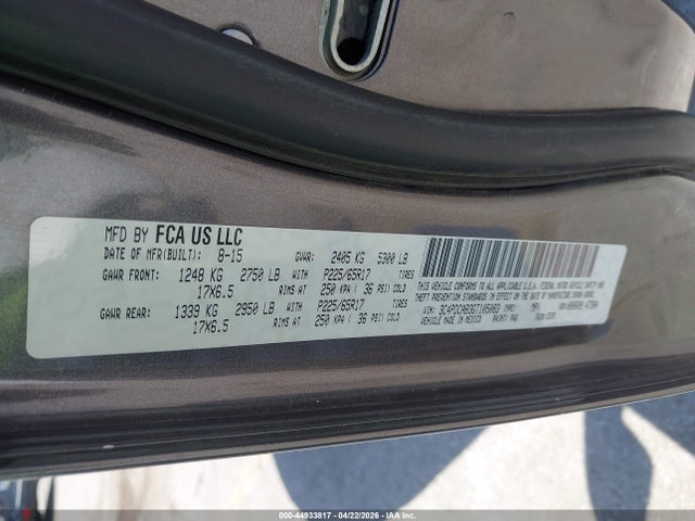 Продаж на аукціоні авто 2016 Dodge Journey Se, vin: 3C4PDCAB3GT105083, номер лоту: 44933817
