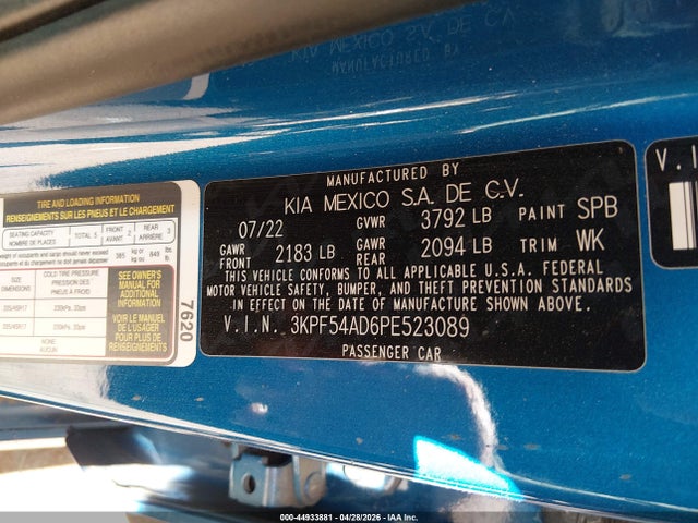 KIA Forte Gt-line 2023 3KPF54AD6PE523089 Image 9