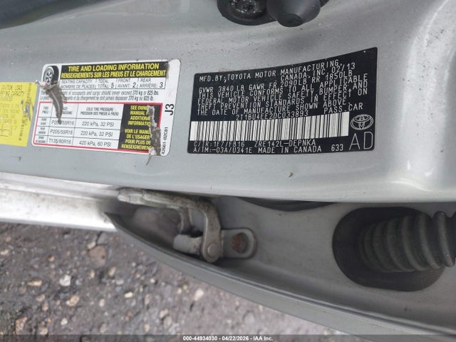 Продажа на аукционе авто 2013 Toyota Corolla Le, vin: 2T1BU4EE2DC033893, номер лота: 44934030