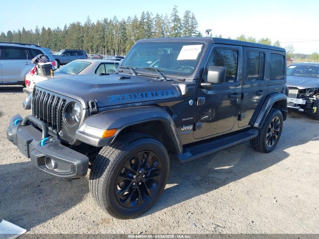 44934188 :رقم المزاد ، 1C4JJXP66MW676475 vin ، 2021 Jeep Wrangler 4xe Unlimited Sahara 4x4 مزاد بيع