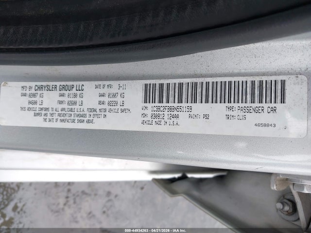 Продаж на аукціоні авто 2011 Chrysler 200 Limited, vin: 1C3BC2FB8BN551159, номер лоту: 44934263