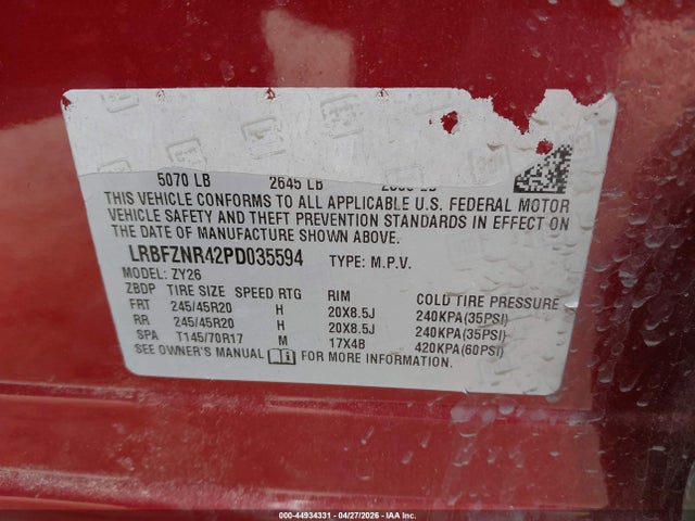 Aukcja sprzedaży 2023 Buick Envision Essence Fwd, vin: LRBFZNR42PD035594, numer aukcji: 44934331